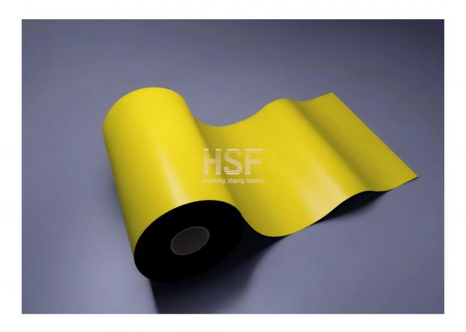 90Î¼m Yellow-Black Dual-Color CPP Film product sample showing embossed texture and color contrast